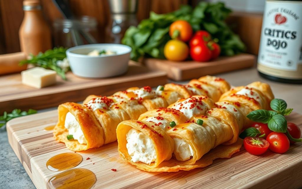 Baked Feta Rolls Preparation
