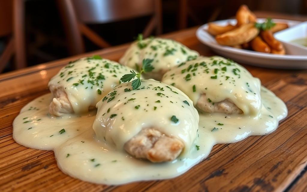 Chicken Breasts in Cheese Sauce