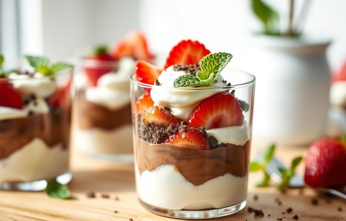 Mascarpone, Chocolate and Strawberry Verrine