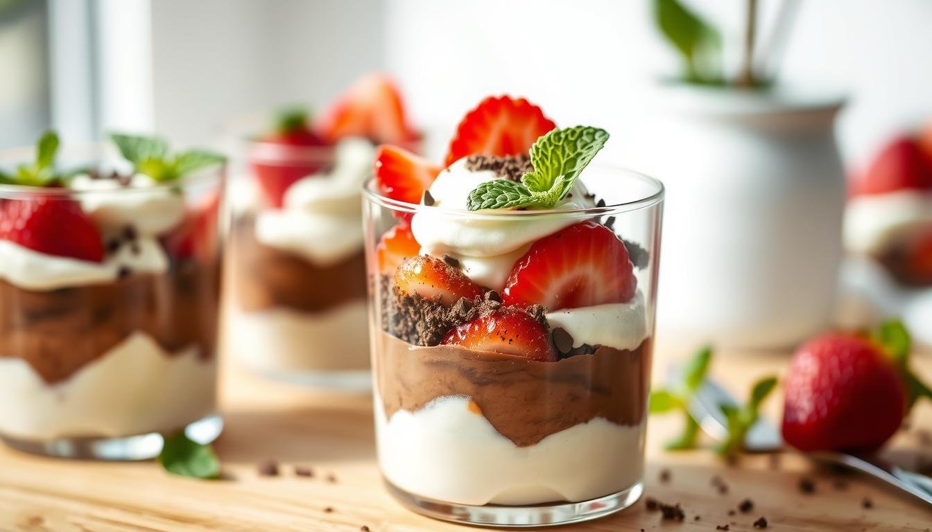 Mascarpone, Chocolate and Strawberry Verrine