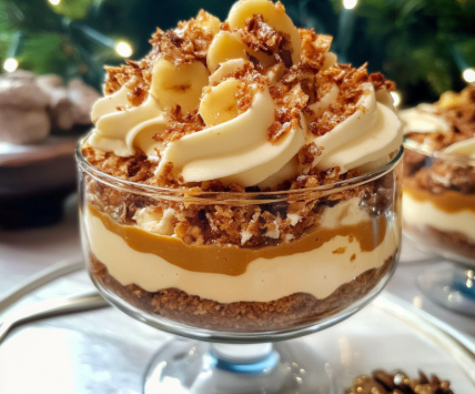 Banoffee Pie Trifles that Sparkle with Holiday Cheer