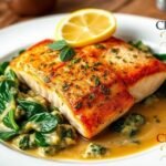 Perfectly Pan-Seared Salmon with Creamy Florentine Sauce