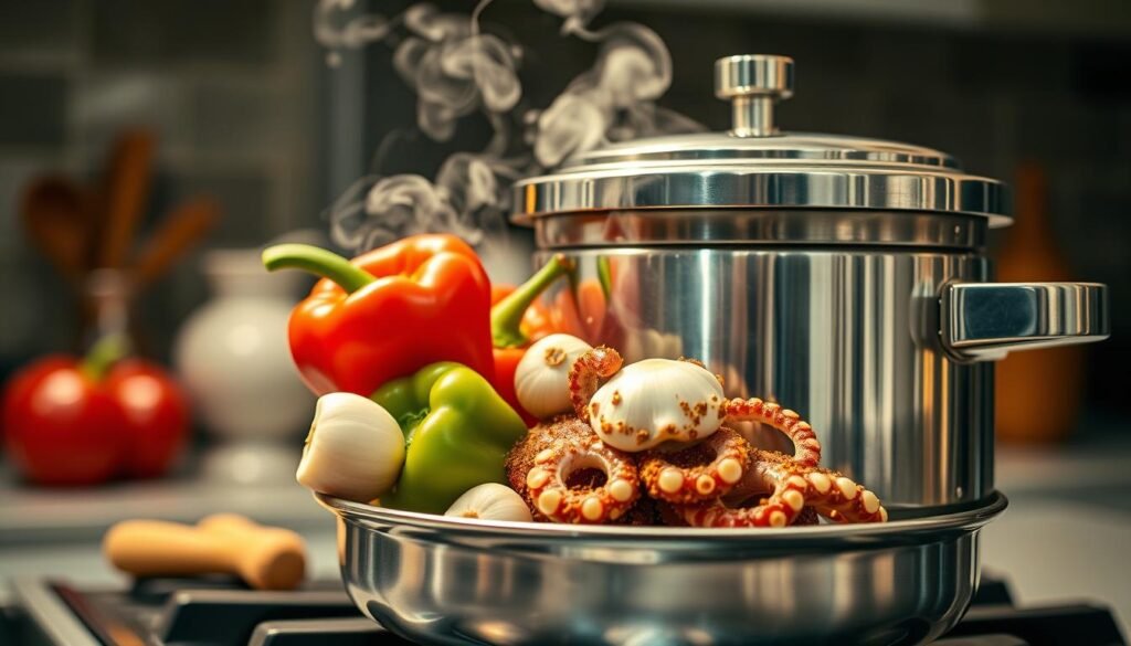 Pressure Cooking Octopus Technique