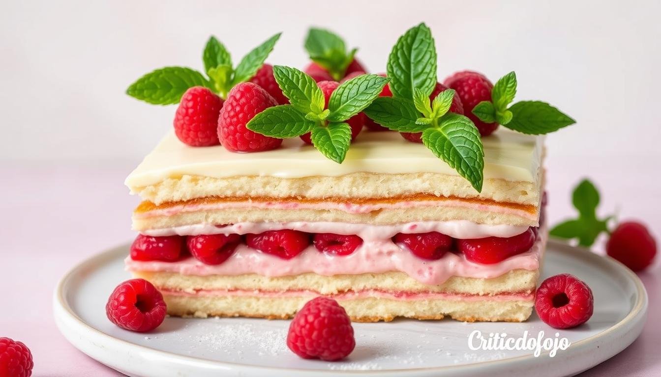 Delightful Raspberry Charlotte Cake