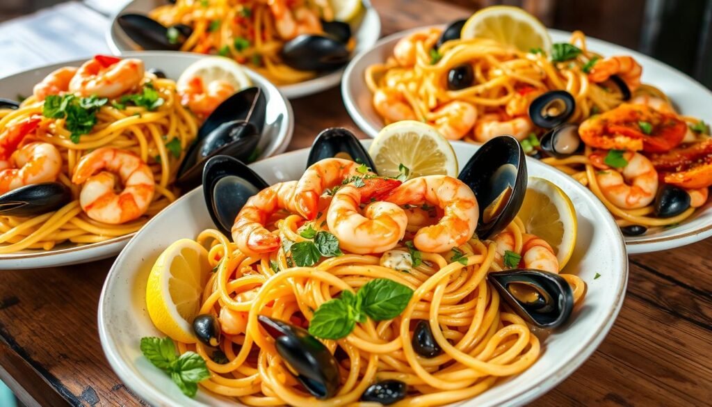 Seafood Pasta Variations