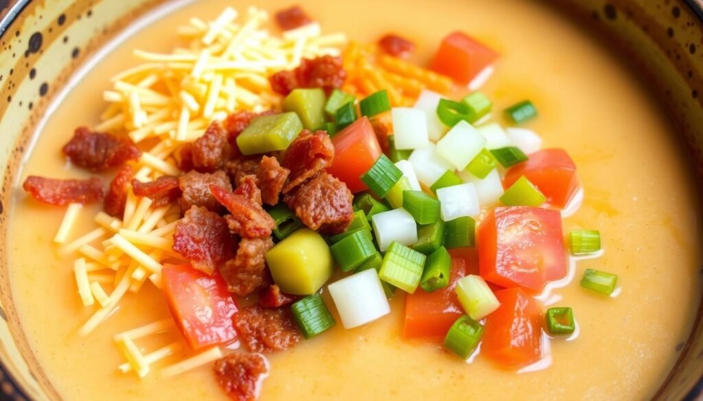 cheeseburger soup toppings