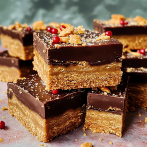 Gingerbread Millionaire’s Bars